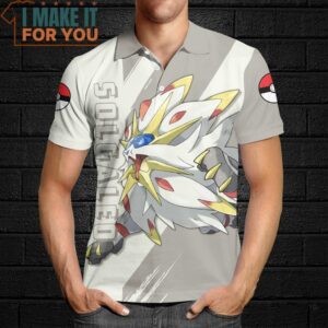 Pokemon Solgaleo Polo Shirt Best Pokemon Gifts for Your Loved Ones 4