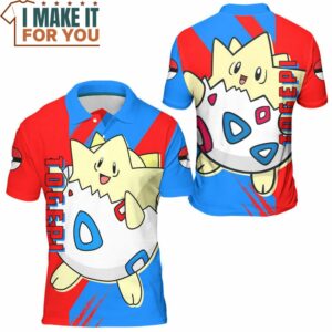 Pokemon Togepi Polo Shirt Top Pokemon Gifts for Adults 3