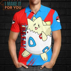 Pokemon Togepi Polo Shirt Top Pokemon Gifts for Adults 4