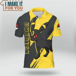 Pokemon Umbreon Polo Shirt Top Pokemon Gifts for Adults 2