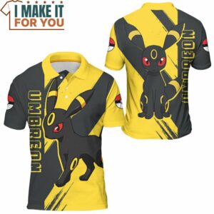 Pokemon Umbreon Polo Shirt Top Pokemon Gifts for Adults 3
