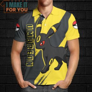 Pokemon Umbreon Polo Shirt Top Pokemon Gifts for Adults 4