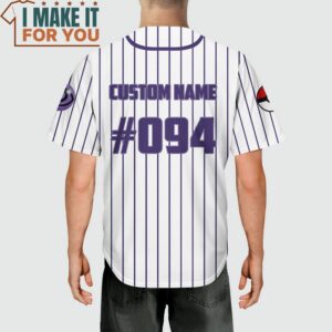 Pokemon Gengar Custom Name Baseball Jersey Pokemon Gifts for Men 3