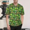 Pokemon Grass Seamless Pattern Baseball Jersey, Pokemon Gifts for Men