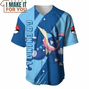 Pokemon Greninja Custom Baseball Jersey Pokemon Gifts for Men 2
