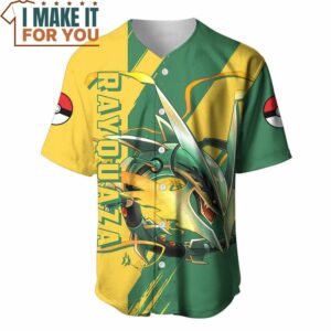Pokemon Mega Rayquaza Baseball Jersey Ultimate Gift for Pokemon Fan 2