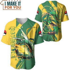 Pokemon Mega Rayquaza Baseball Jersey Ultimate Gift for Pokemon Fan 3
