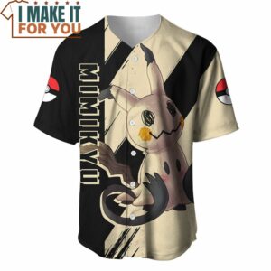 Pokemon Mimikyu Cute Baseball Jersey Ultimate Gift for Pokemon Fan 2