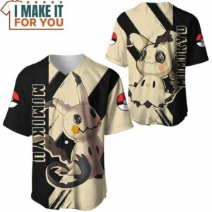Pokemon Mimikyu Cute Baseball Jersey Ultimate Gift for Pokemon Fan 3