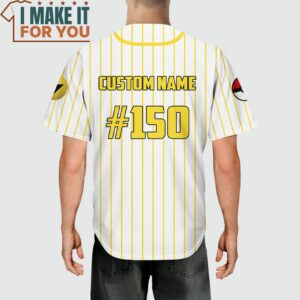 Pokemon Pikachu Custom Name Baseball Jersey Ultimate Gift for Pokemon Fan 4