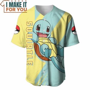 Pokemon Squirtle Baseball Jersey Perfect Present for Pokemon Fans 2