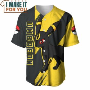 Pokemon Umbreon Baseball Jersey Perfect Present for Pokemon Fans 2
