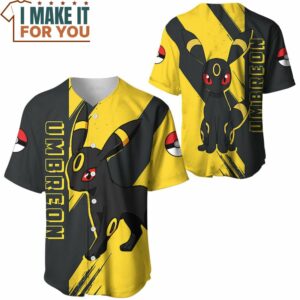 Pokemon Umbreon Baseball Jersey Perfect Present for Pokemon Fans 3