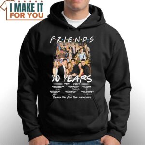 Friends Thank You For The Memories Signatures 30 Years 1994 2024 Shirt 3