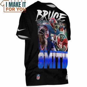 Bruce Smith x Buffalo Bills Black T Shirt 2