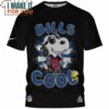 Buffalo Bills Cool Snoopy Black AOP T-Shirt, Buffalo Bills Gifts for the Whole Family