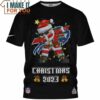 Buffalo Bills Dabbing Santa Black T-Shirt, Buffalo Bills Gifts for the Whole Family