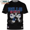 Buffalo Bills Peanuts and Snoopy Win Black T-Shirt, Buffalo Bills Gifts Under $25