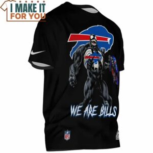 Buffalo Bills Venom Logo Black T Shirt 2