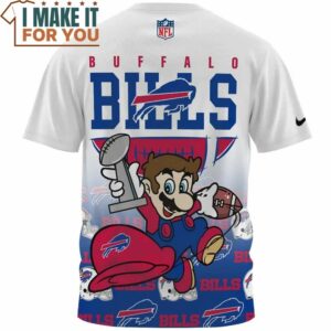 Buffalo Bills x Mario Champion AOP T Shirt 2