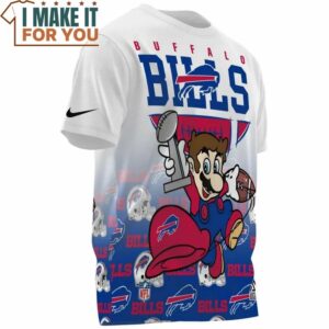 Buffalo Bills x Mario Champion AOP T Shirt 3
