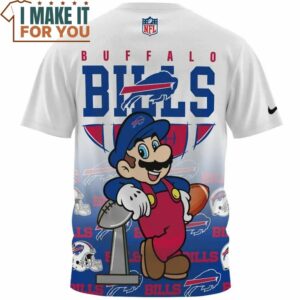 Buffalo Bills x Mario Champion Fullprinted T Shirt 2