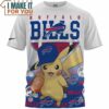 Buffalo Bills x Pikachu 3D T-Shirt, Perfect Buffalo Bills Gift for Every Fan