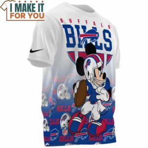 Buffalo Bills x Mickey Play Football AOP T Shirt 3