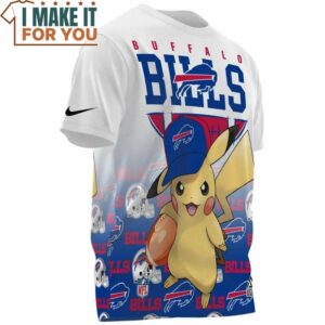 Buffalo Bills x Pikachu 3D T Shirt 3