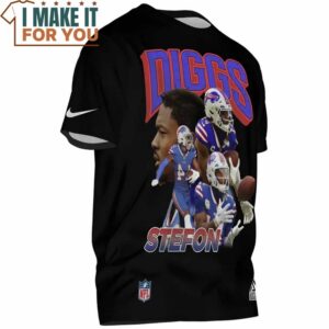 Stefon Diggs x Buffalo Bills Black T Shirt 2