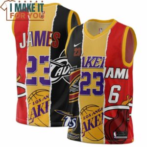 Lebron James  Laker 23 Cavaliers 23 Miami 6 AOP Jersey, Best LeBron James Gifts for Any Occasion Lebron James  Laker 23 Cavaliers 23 Miami 6 AOP Jersey, Best LeBron James Gifts for Any Occasion
