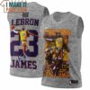 Lebron James 23 King of Lakers Gray 3D Jersey, Unique LeBron James Gifts