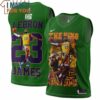 Lebron James 23 King of Lakers Green 3D Jersey, LeBron James Gift Ideas for Game Day
