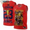 Lebron James 23 King of Lakers Red 3D Jersey, Unique LeBron James Gifts
