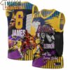 Lebron James 6 Lakers All Time Scoring Leader AOP Jersey, Perfect LeBron James Gift for Every Fan