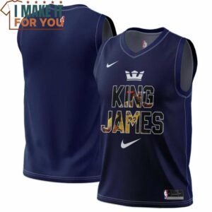 Lebron James King James Navy Nike Jersey, Perfect LeBron James Gift for Every Fan
