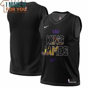 Lebron James King James Nike Black Jersey, Perfect LeBron James Gift for Every Fan