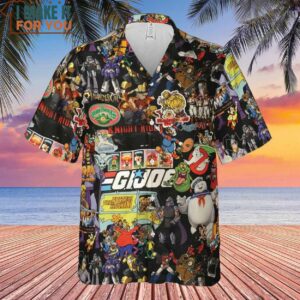 80s Cartoon Pattern Hawaiian Shirt 2