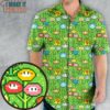 8bit Flower Garden Super Mario Pattern Hawaiian Shirt, Unique and Eye-Catching Hawaiian Shirts for Men