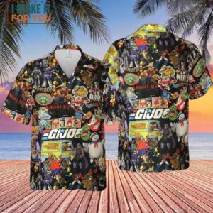 80s Cartoon Pattern Hawaiian Shirt 4