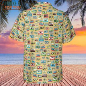 80s Playlist Pattern Hawaiian Shirt 3