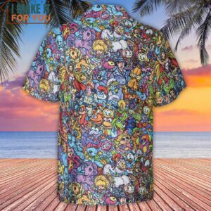 80s Throwback Cartoon Pattern Hawaiian Shirt 3