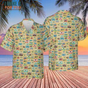 80s Playlist Pattern Hawaiian Shirt 4