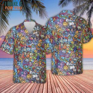 80s Throwback Cartoon Pattern Hawaiian Shirt 4