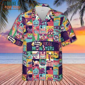Aaahh!!! Real Monsters Characters Pattern Hawaiian Shirt 2 1