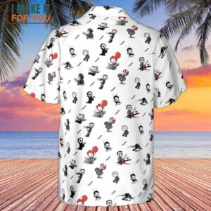 Baby Horror Characters Pattern Hawaiian Shirt 3