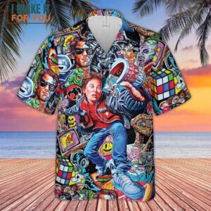Back To The 80s Pop Culture 80s Movies Characters Hawaiian Shirt Unique and Eye Catching Hawaiian Shirts 2