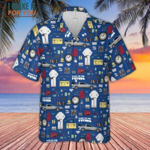 Back to the Future Pattern Hawaiian Shirt 2