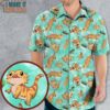 Bearded Dragon Pattern Hawaiian Shirt, Fun and Stylish Hawaiian Shirts for Men