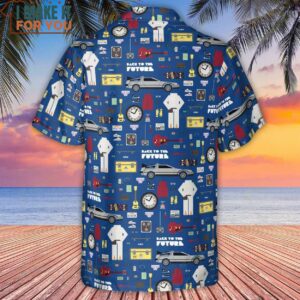 Back to the Future Pattern Hawaiian Shirt 3